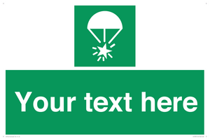 Custom sign safe condition Rocket parachute flare